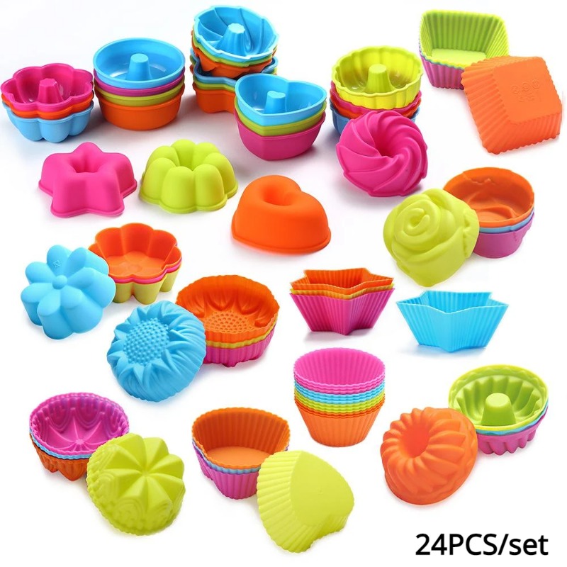 24 Peças de Forma de Silicone  - Donut Mold Silicone avaliação e preço